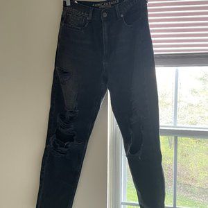 American Eagle Ripped Mom Jeans